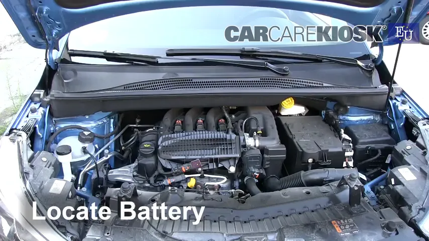 2018 Opel Crossland X SE 1.2L 3 Cyl. Battery Replace